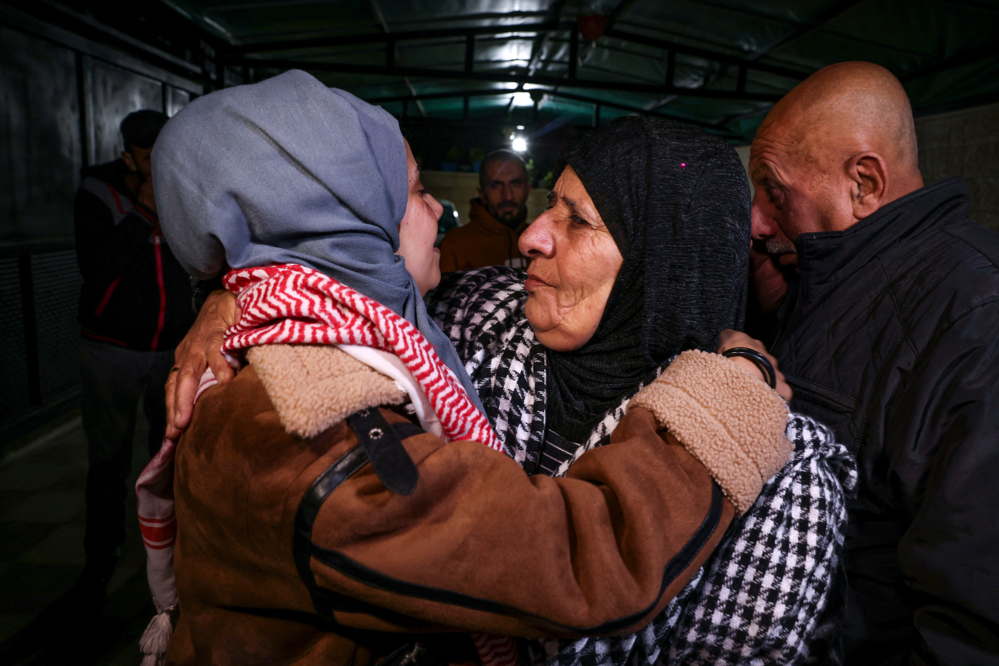 Freigelassene Geisel in Dura (Bild: Hazem Bader/AFP)
