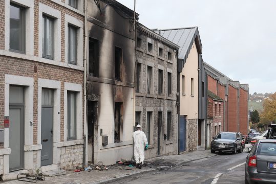 Wohnungsbrand in Huy (Bild: Bruno Fahy/Belga)