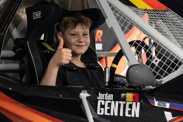 Jordan Genten ist belgischer Junioren-Meister im Crosscar