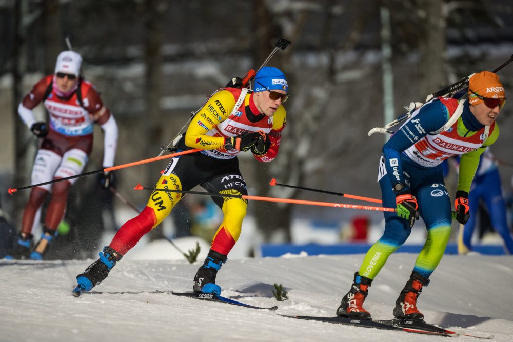 Thierry Langer beim Biathlon-Weltcup in Östersund (Bild: Kevin Voigt)