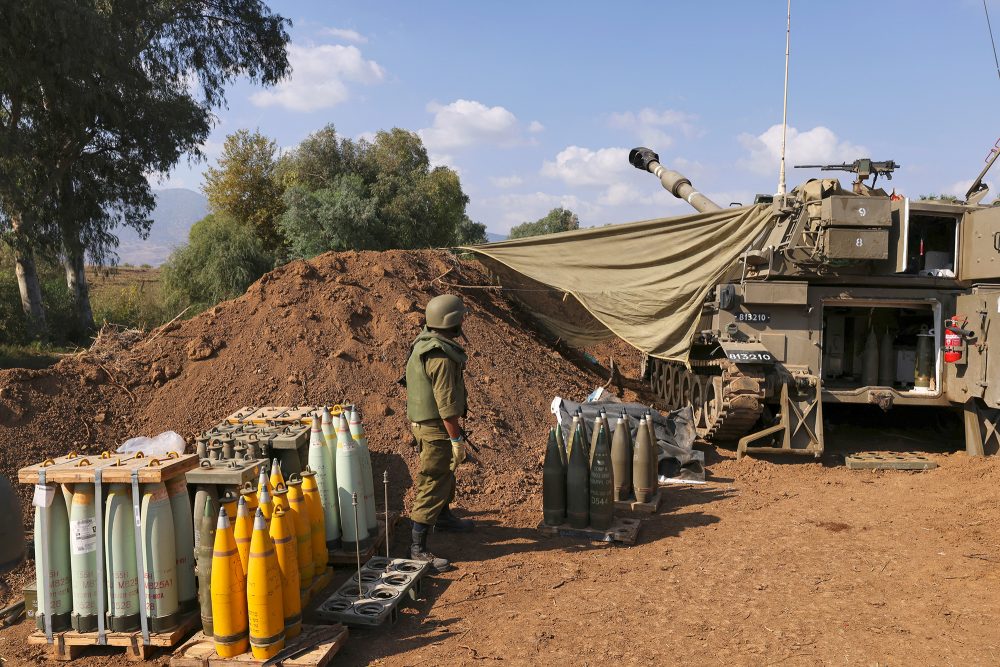 Israelisches Militär an der Grenze zum Libanon am Mittwoch