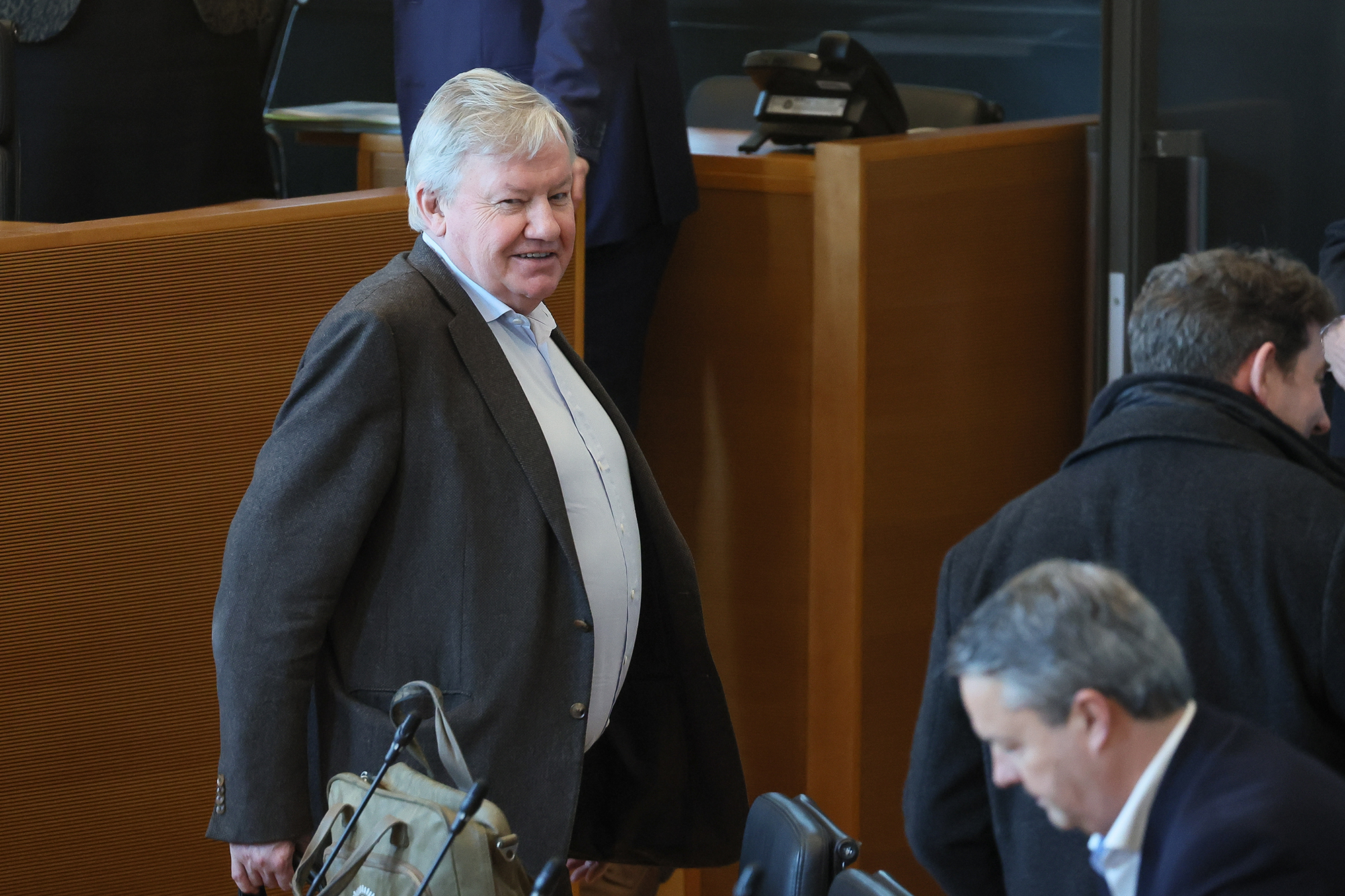 Jean-Claude Marcourt im wallonischen Parlament in Namur (Bild: Bruno Fahy/Belga)