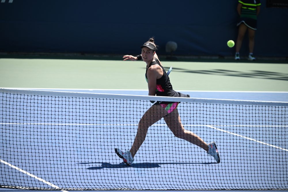 Marie Benoit bei der Qualifikation für die US Open am 23. August (Bild: Tony Behar/AFP)