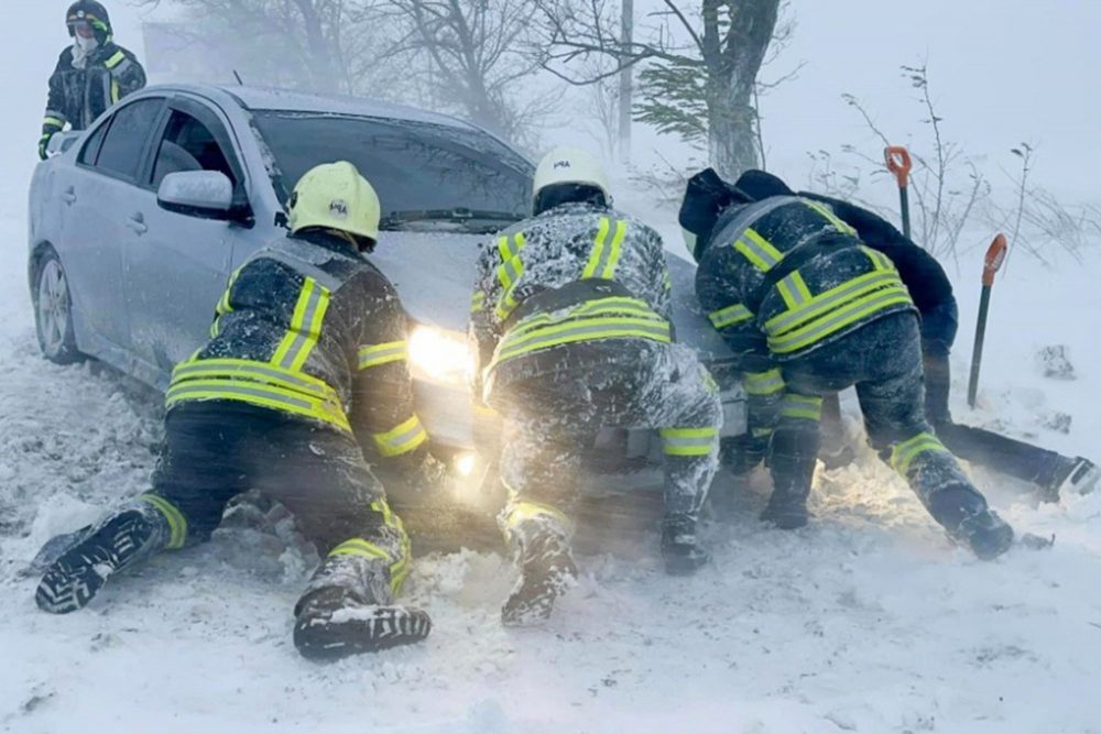 Wintereinbruch in Odessa