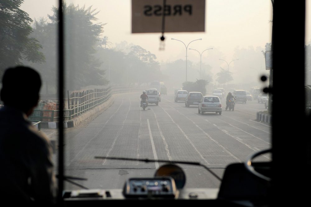 Smog in Neu Delhi