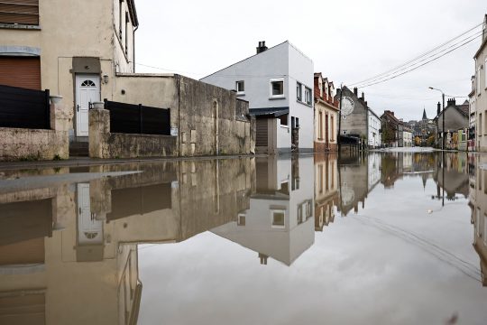 Starkregen in Pas-de-Calais