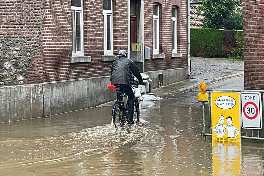 Hochwasser in Moelingen, Voeren, am 15. Juli 2021 (Bild: Stringer/Belga)