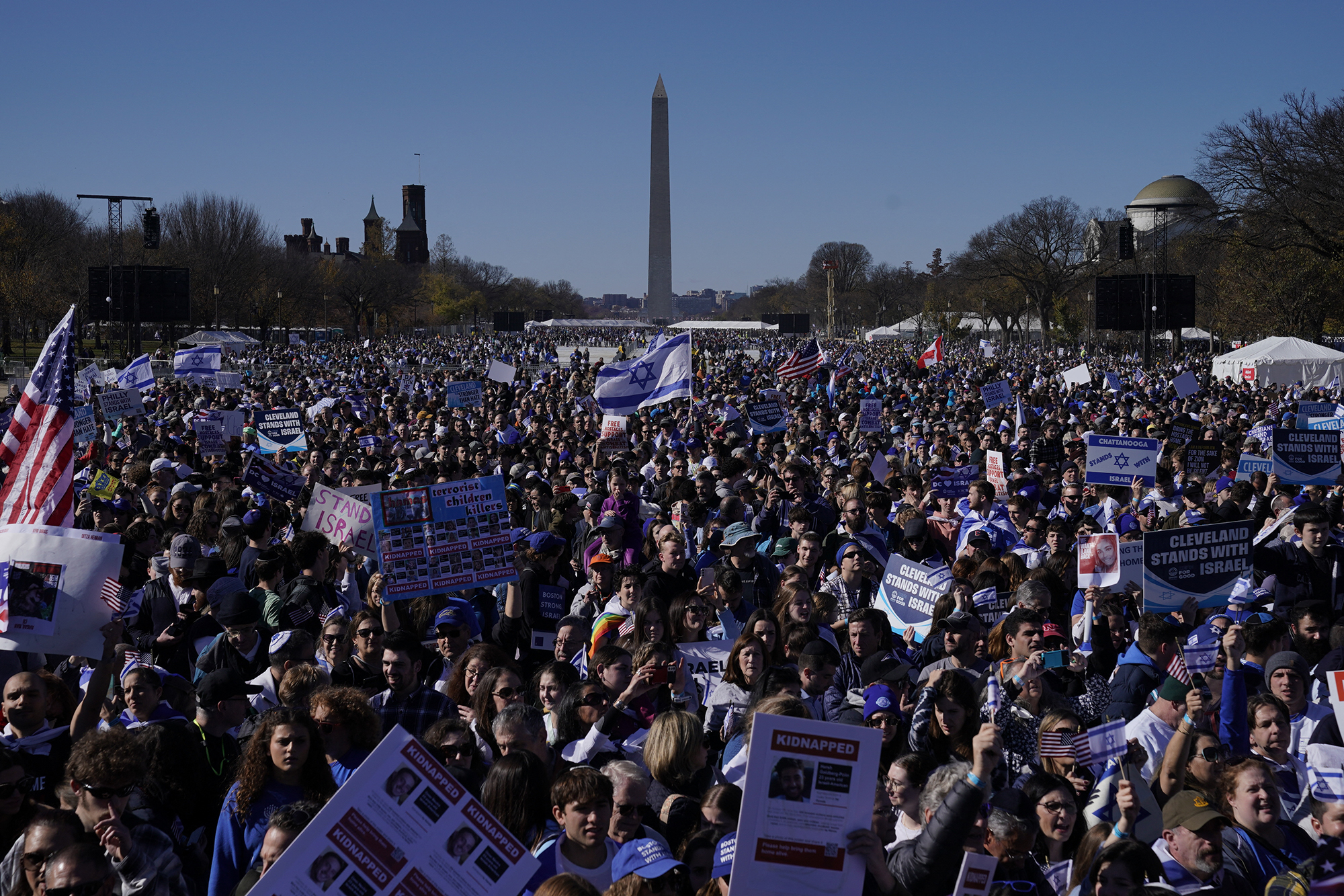 Pro-Israel-Demonstration in Washington (Bild: Stefani Reynolds/AFP)