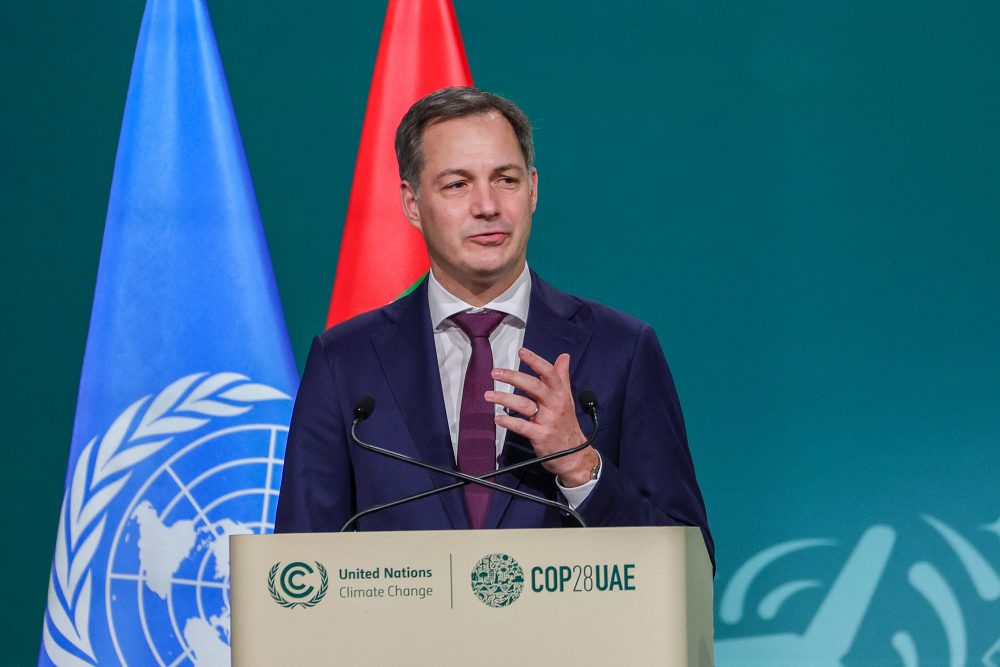 Alexander De Croo beim Weltklimagipfel in Dubai (Bild: Giuseppe Cacace/AFP)