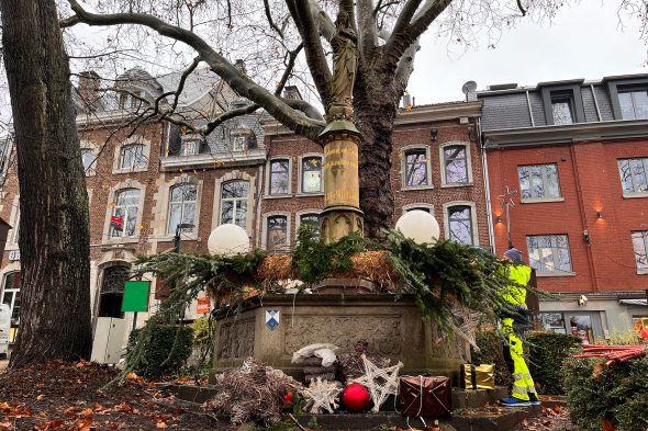 Unterwegs mit dem Eupener Bauhof vor der Weihnachtszeit