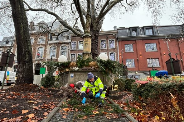 Unterwegs mit dem Eupener Bauhof vor der Weihnachtszeit