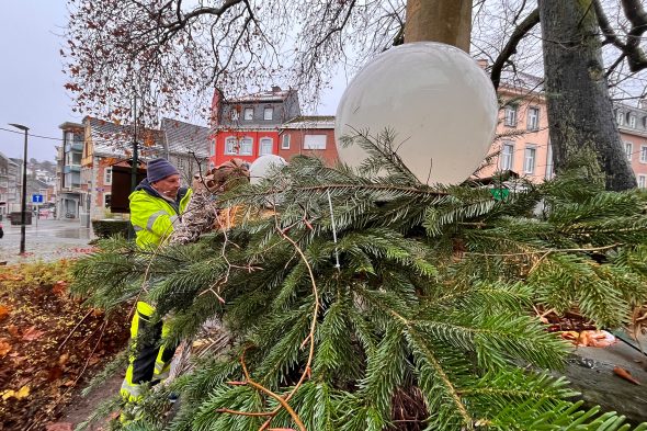 Unterwegs mit dem Eupener Bauhof vor der Weihnachtszeit