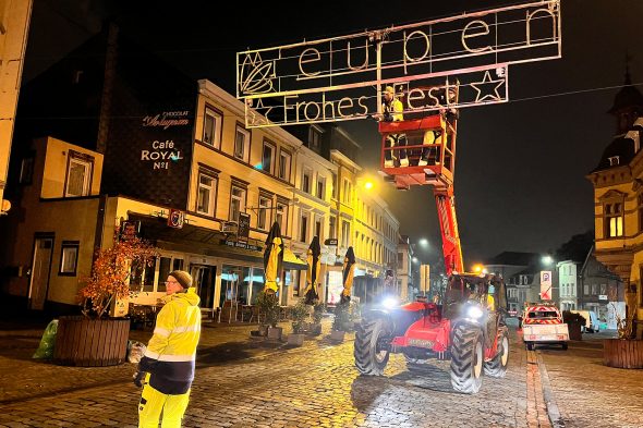 Unterwegs mit dem Eupener Bauhof vor der Weihnachtszeit