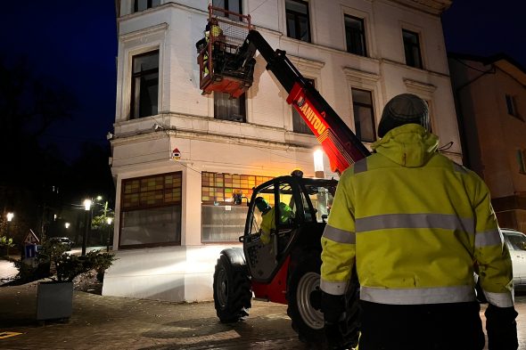 Unterwegs mit dem Eupener Bauhof vor der Weihnachtszeit