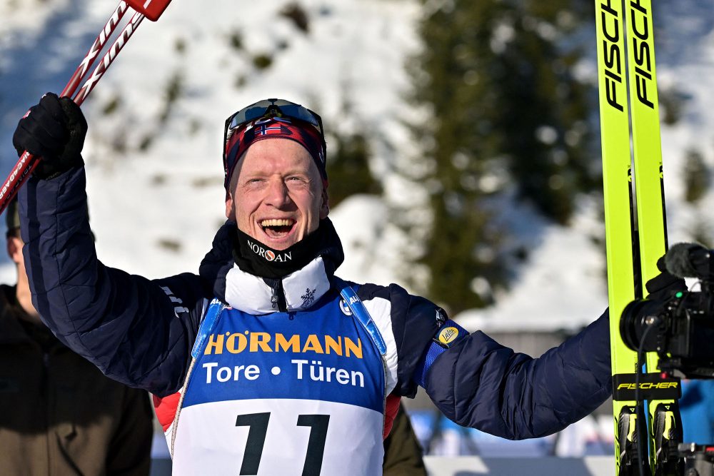 Biathlon-Weltcup: Johannes-Thingnes Boe gewinnt Verfolgung der Herren in Hochfilzen (Bild: Joe Klamar/AFP)