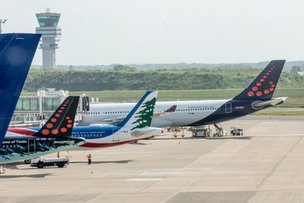 Flugzeuge am Flughafen Zaventem