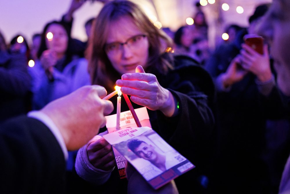 Marsch gegen Antisemitismus am Sonntag in Brüssel (Bild: Simon Wohlfahrt/AFP)