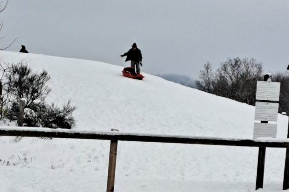 Erstes Schnee-Wochenende im Winter 2023-24 in Elsenborn