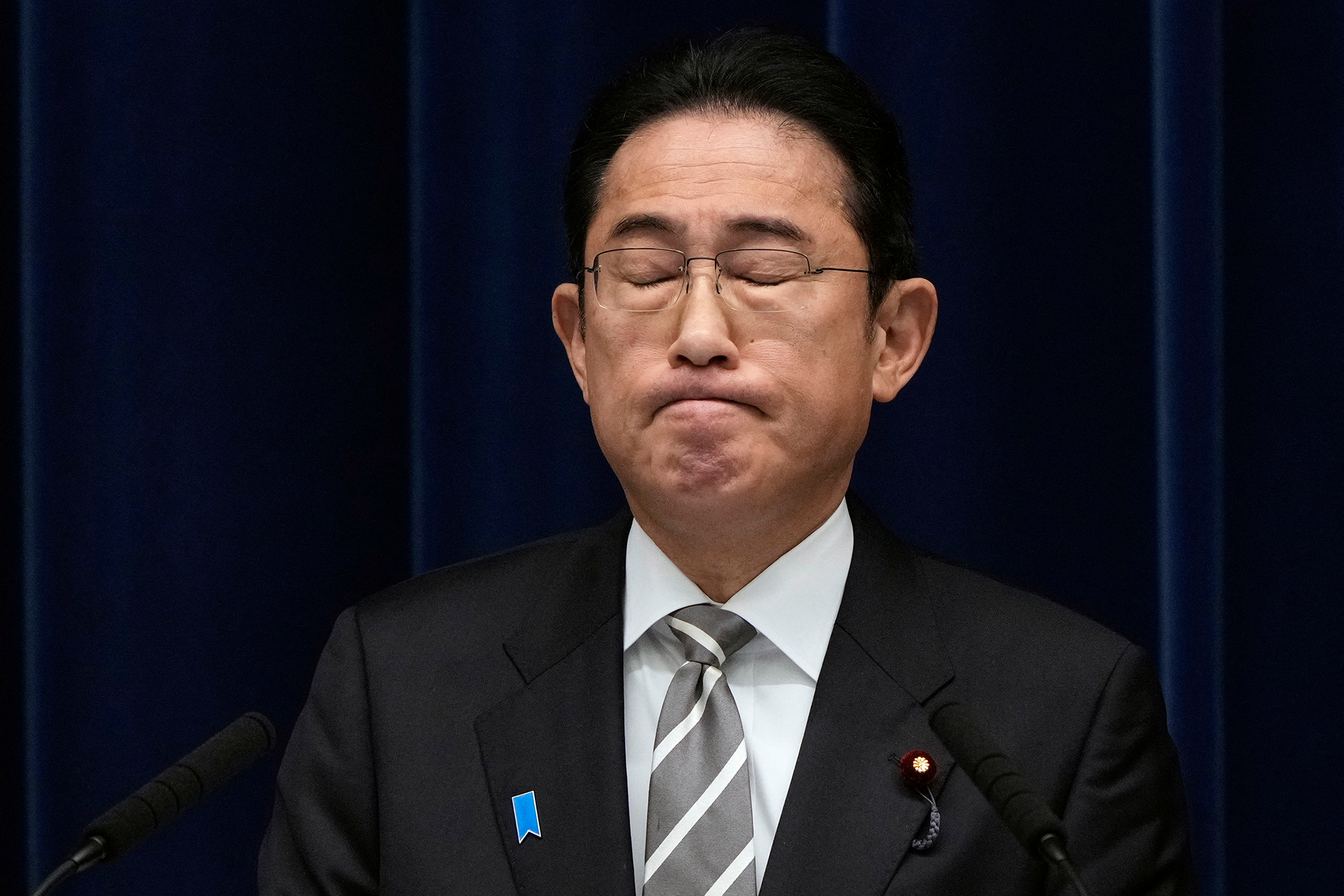 Japans Premierminister Fumio Kishida (Bild: Franck Robichon/Pool/AFP)
