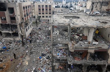 Zerstörte Häuser im Gazastreifen