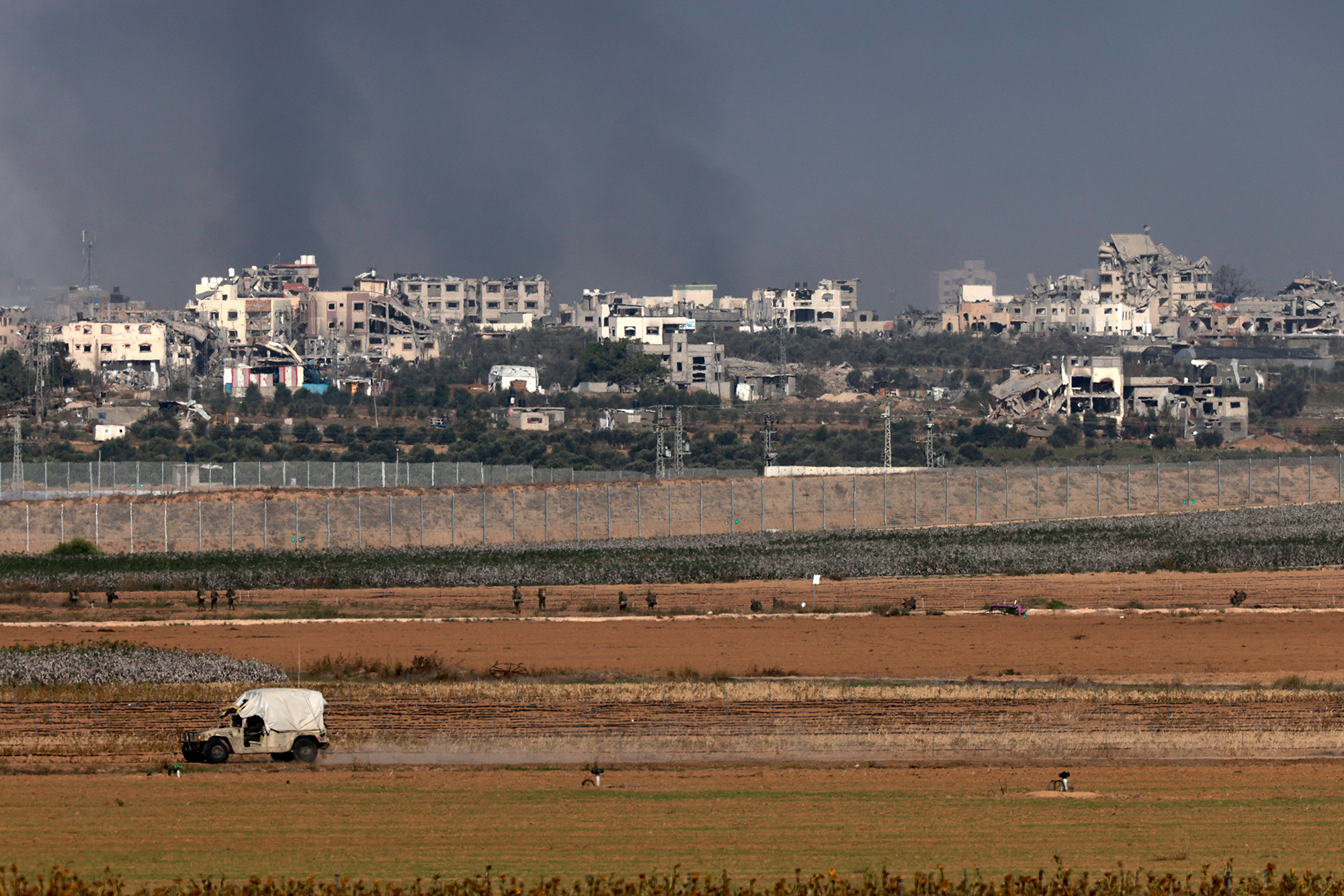 Zerstörte Gebäude im Gazastreifen (Bild: Menahem Kahan/AFP)