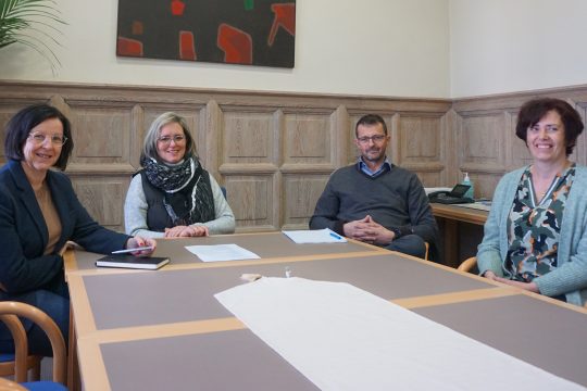 Sonja Houscheid, Marion Dhur, Serge Dollendorf und Erika Theis (Bild: Stephan Pesch/BRF)