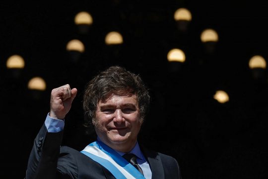 Argentiniens Präsident Javier Milei (Bild: Emiliano Lasalvia/AFP)