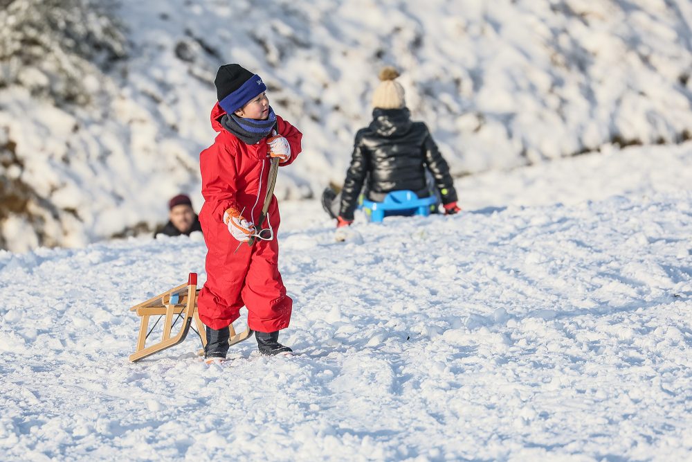 Erstes Schnee-Wochenende in Ovifat in diesem Winter (Bild: Bruno Fahy/Belga)