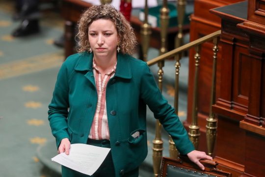 Die Ecolo-Politikerin Sarah Schlitz