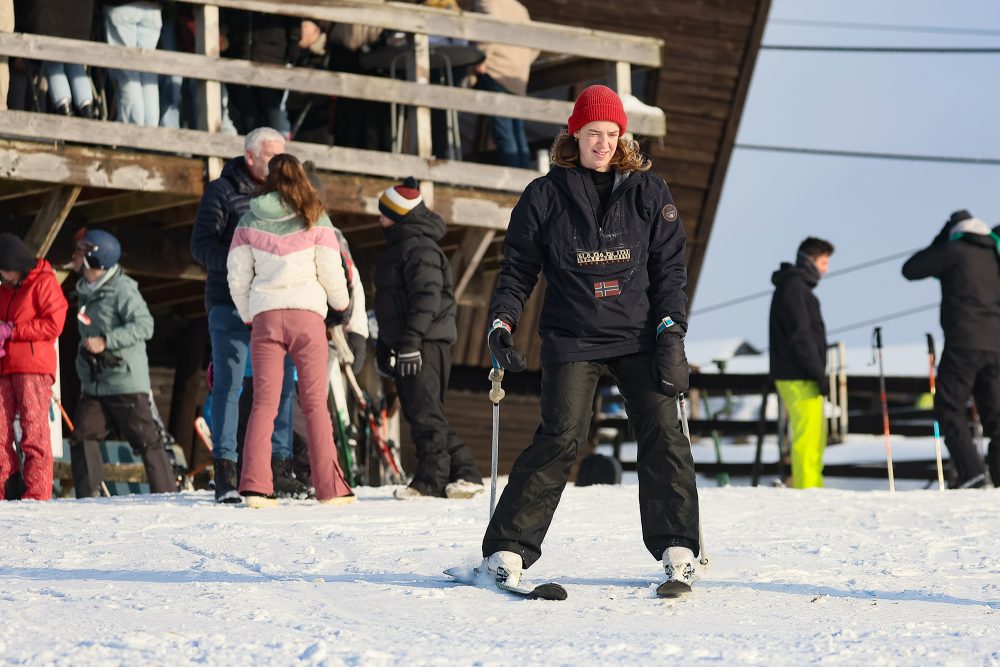 Erstes Schnee-Wochenende in Ovifat in diesem Winter (Bild: Bruno Fahy/Belga)