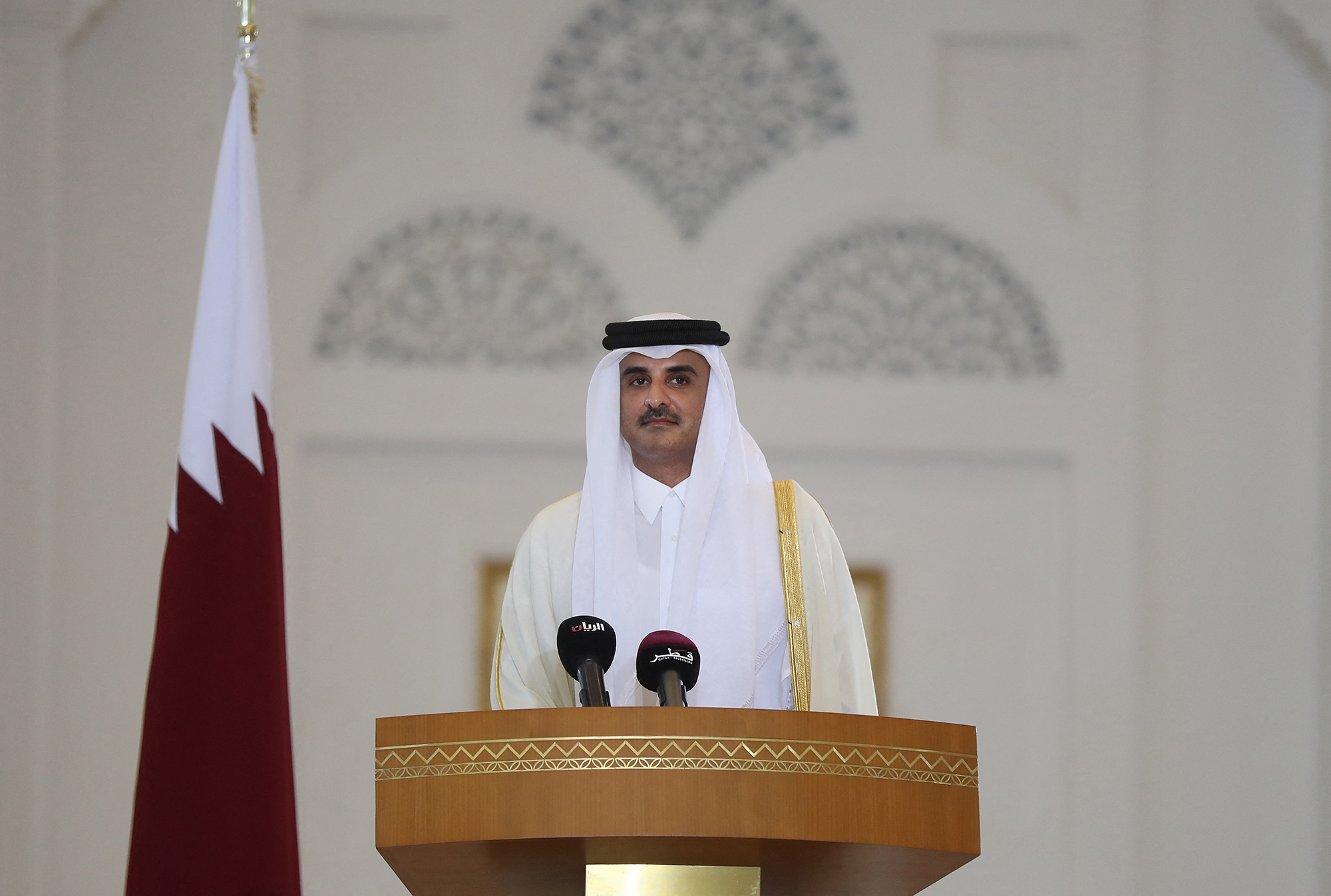 Tamim bin Hamad Al Thani, der Emir von Katar (Bild: Karim Jaafar/AFP)