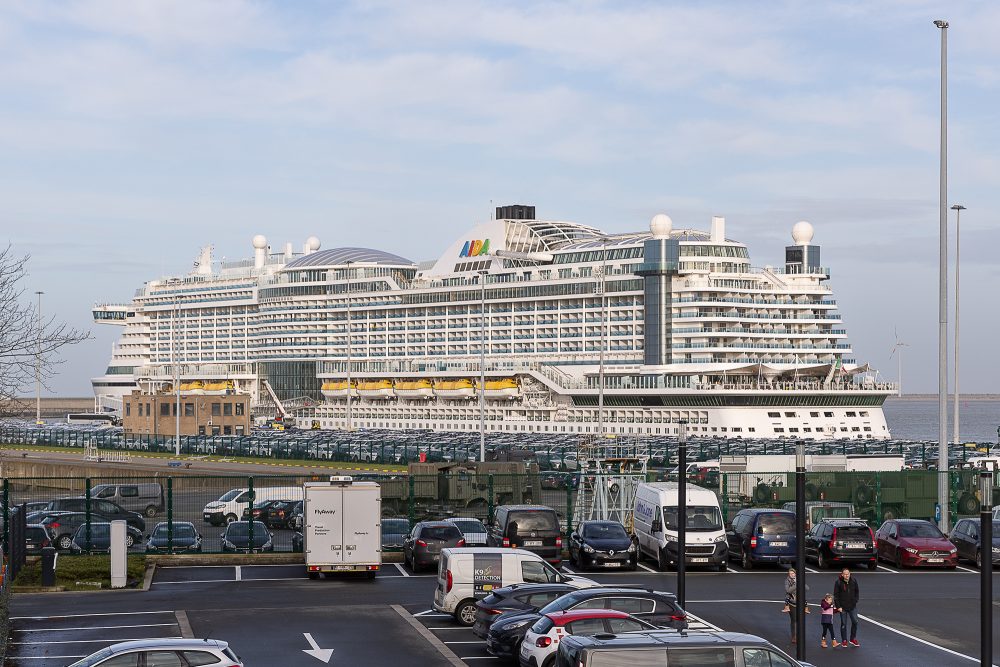 Kreuzfahrtschiff der Aida im Hafen von Zeebrugge (Archivbild: James Arthur Gekiere/Belga)