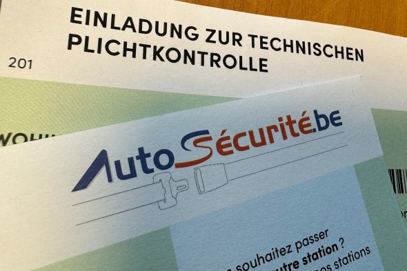Einladung zur technischen Kontrolle bei der Autosécurité (Bild: Manuel Zimmermann/BRF)