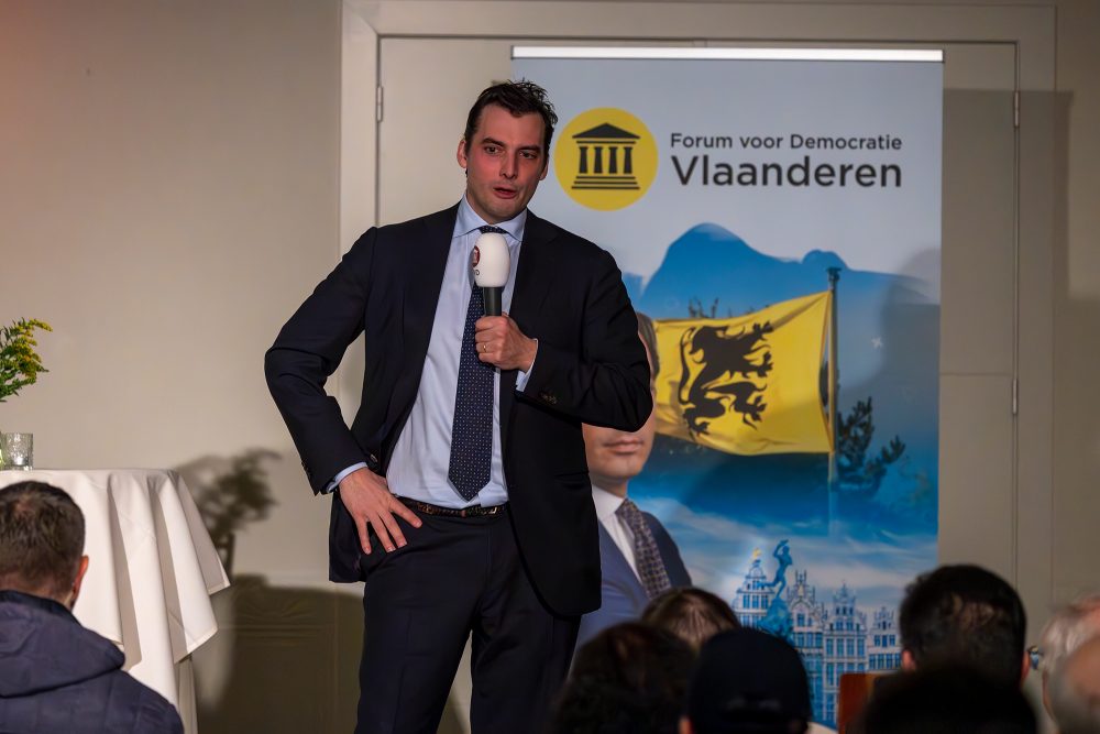 Thierry Baudet in genk (Bild: Nicolas Maeterlinck/Belga)