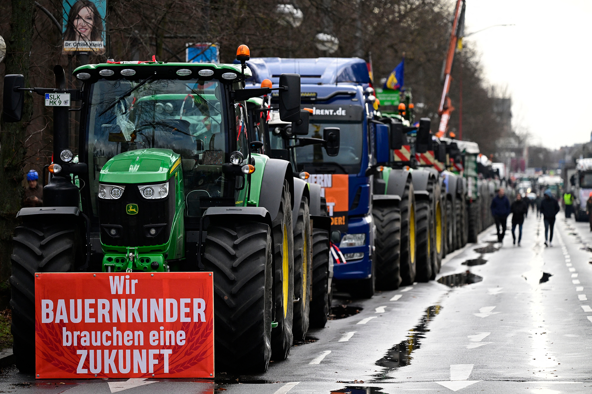 Bauernprotesti in Berlin