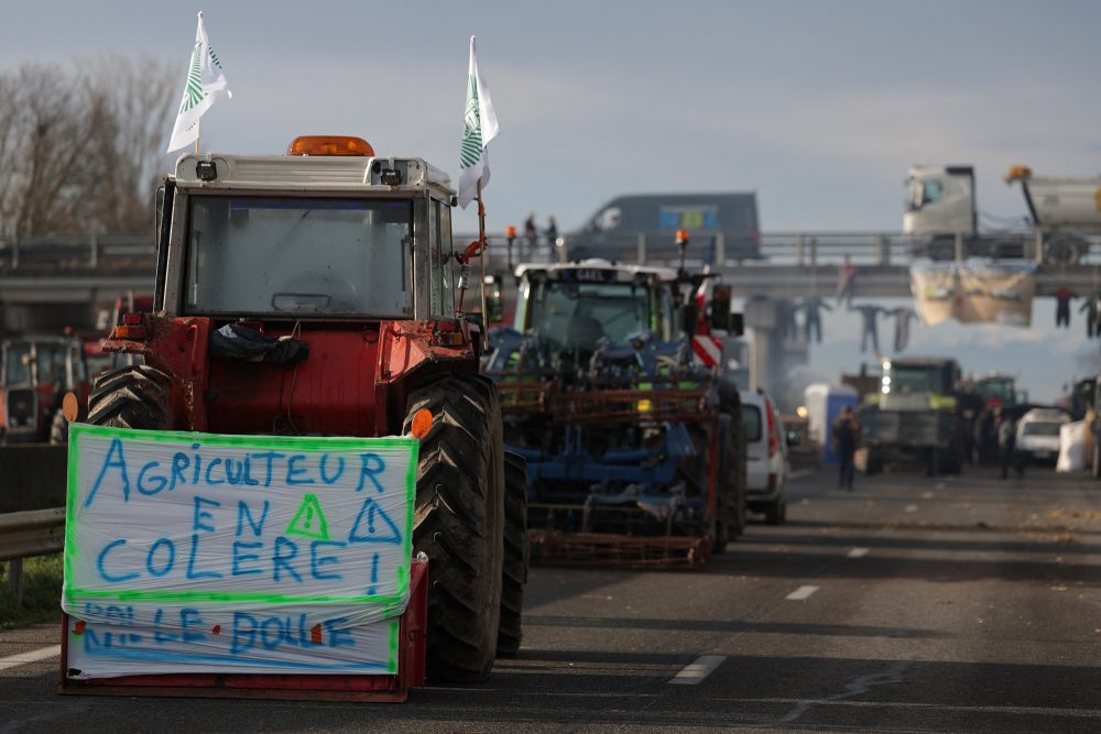 Bauernproteste in Carbonne nahe Toulouse (Bild: Valentine Chapuis/AFP)