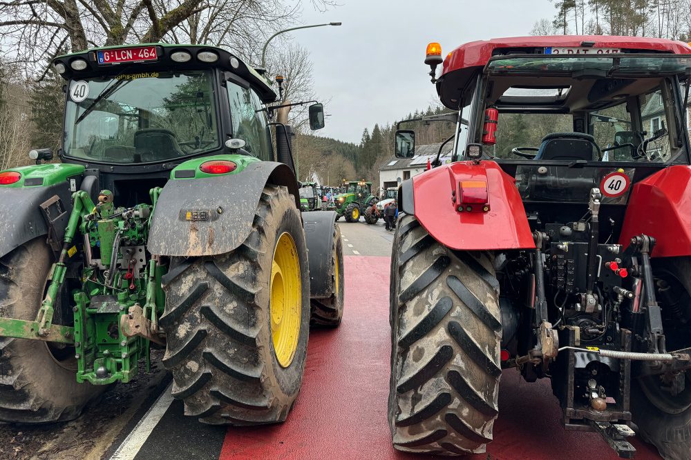 Bauernprotest in Steinebrück (Bild: Dogan Malicki/BRF)