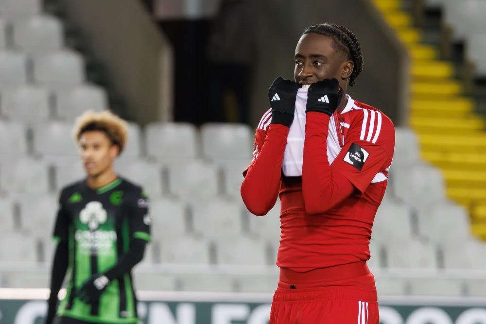 Lucas Noubi nach dem 1:1 bei Cercle Brügge (Bild: Kurt Desplenter/Belga)