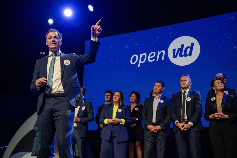 Premierminister De Croo beim Neujahrsempfang der Open VLD