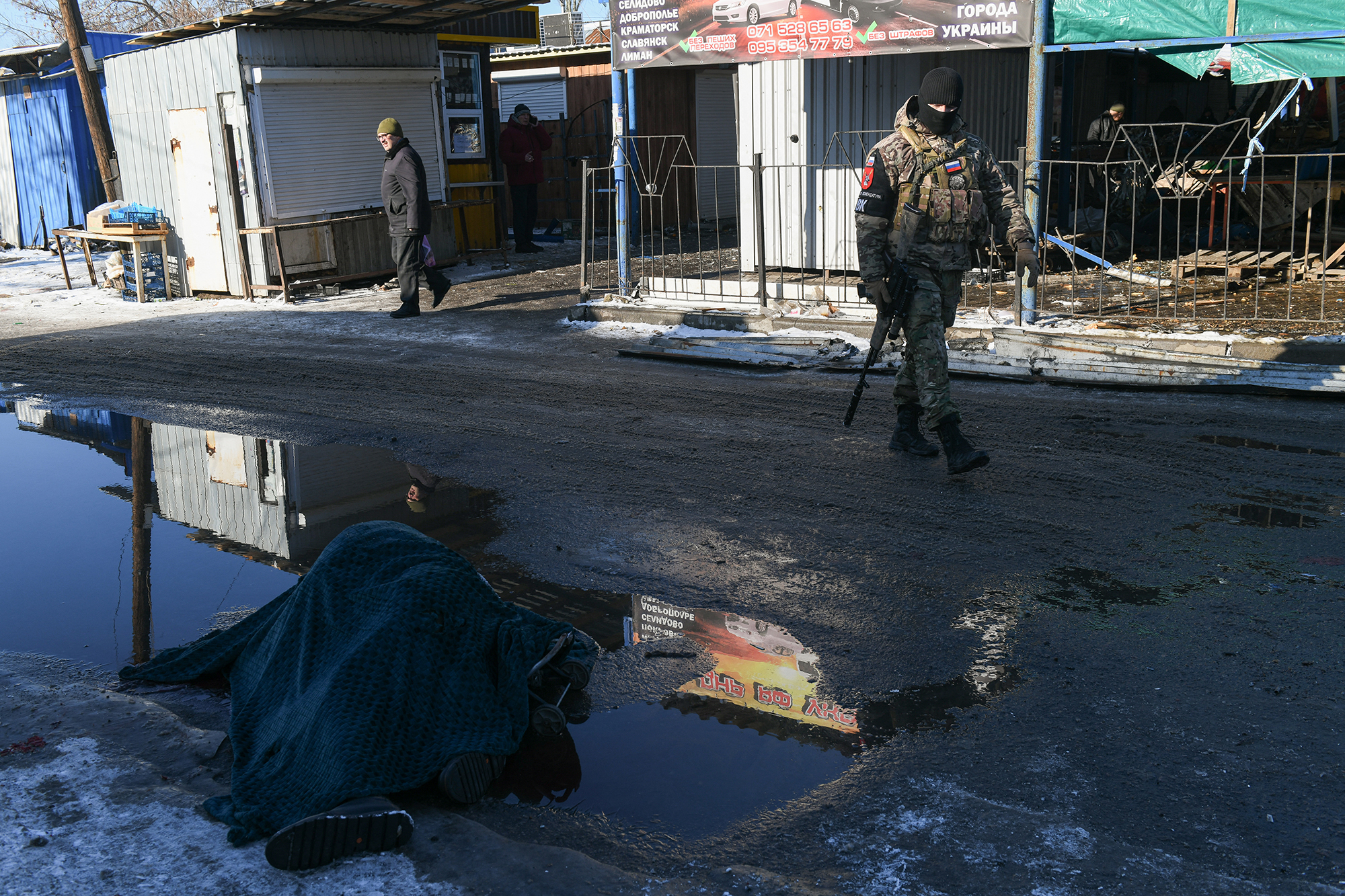 Angriff auf Markt in Donezk