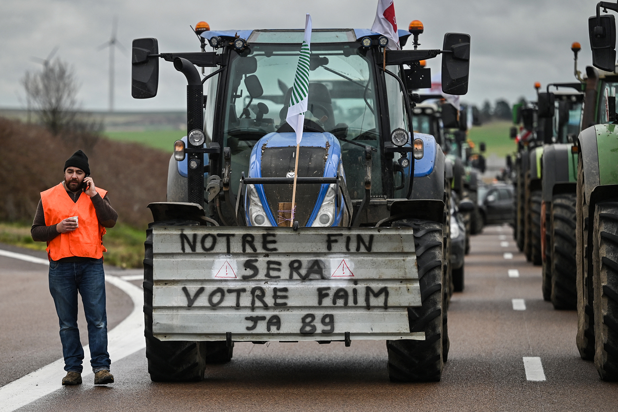 Bauernprotest in Frankreich (Bild: Arnaud Finistre/AFP)