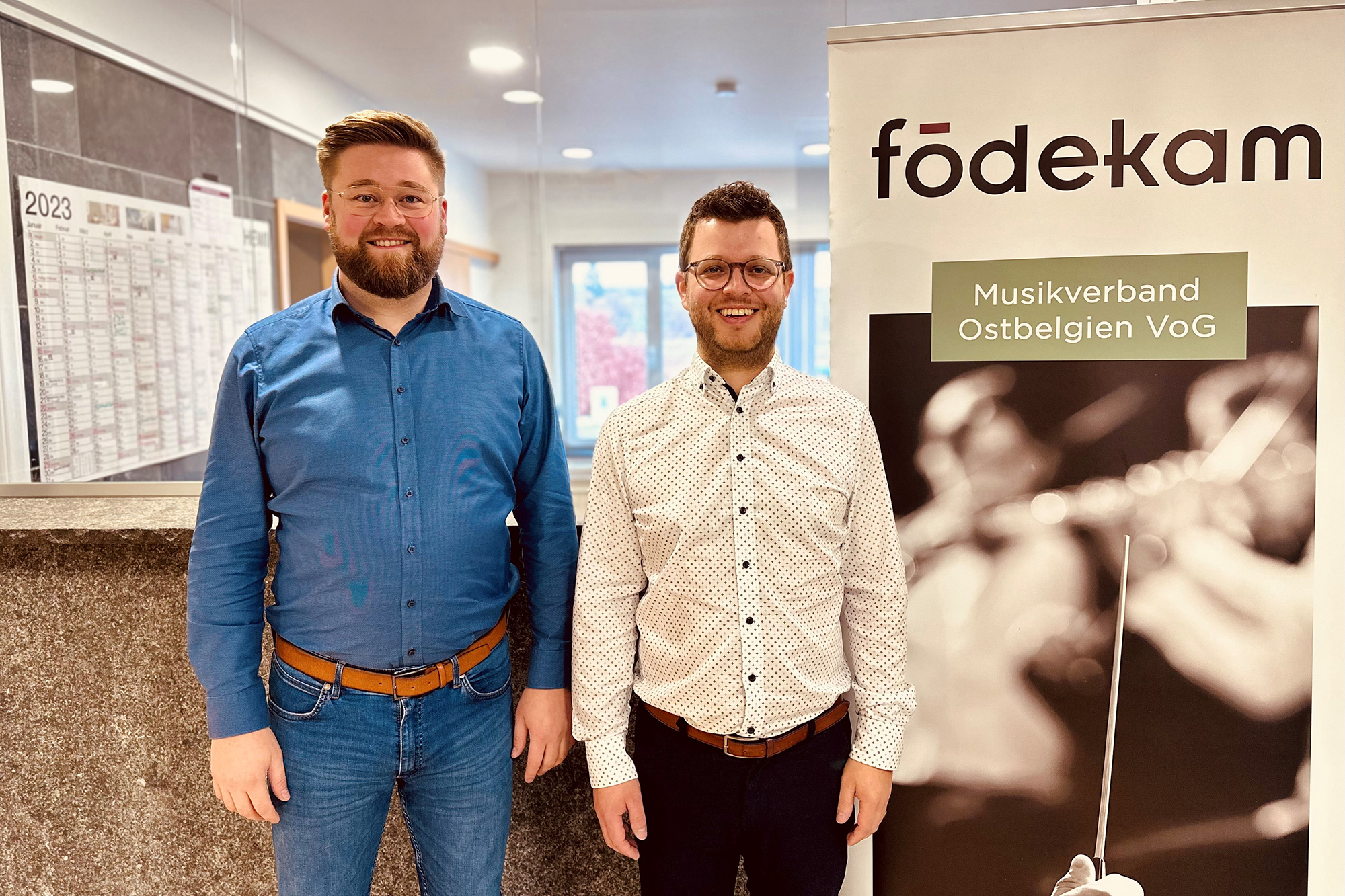 Die neuen Geschäftsführer von Födekam, Steven Gass (li.) und Yannick Plumacher (Bild: Födekam)