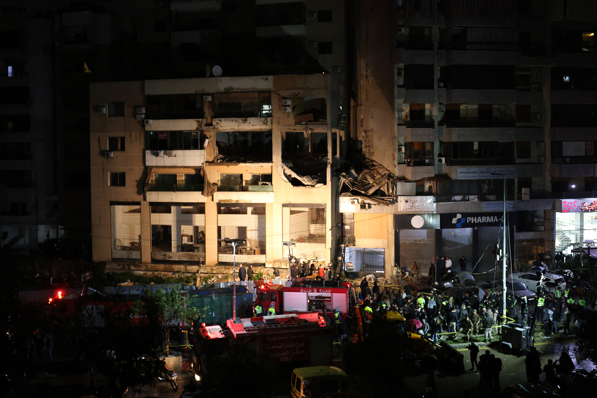 In diesem Haus in Beirut soll ein Anführer der islamistischen Hamas im Libanon getötet worden sein (Bild: Anwar Amro/AFP)