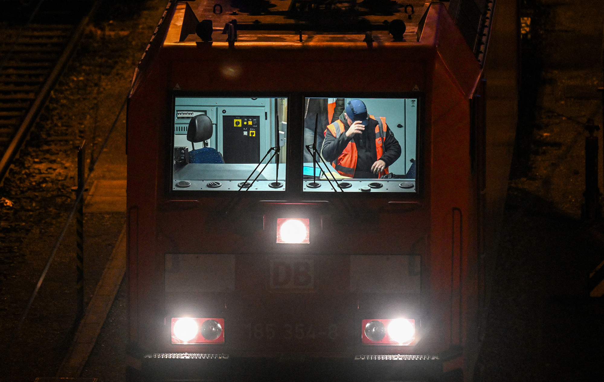 Lokführer bei der Deutschen Bahn (Bild: Ina Fassbender/AFP)