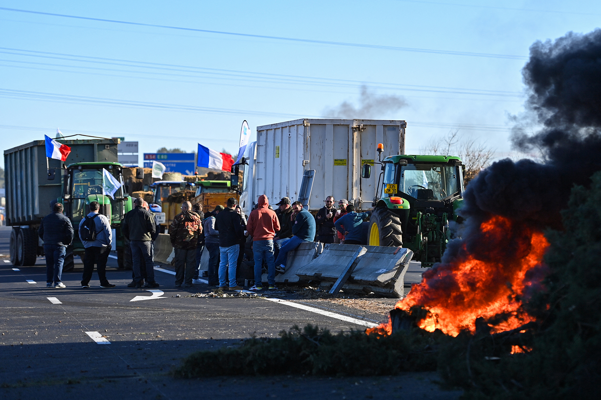 Bauernproteste in Nîmes am Freitag (Bild: Sylvain Thomas/AFP)