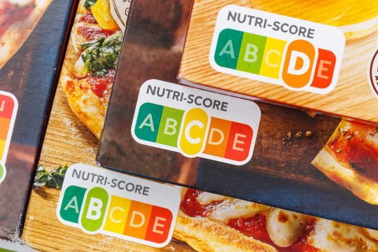 Nutriscore auf einer Lebensmittelverpackung