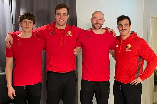 Kaj Kriescher , Raphael Kōtters, Janis Beckers und Nick Braun zählen zum Kader der Red Wolves (Bild: privat)