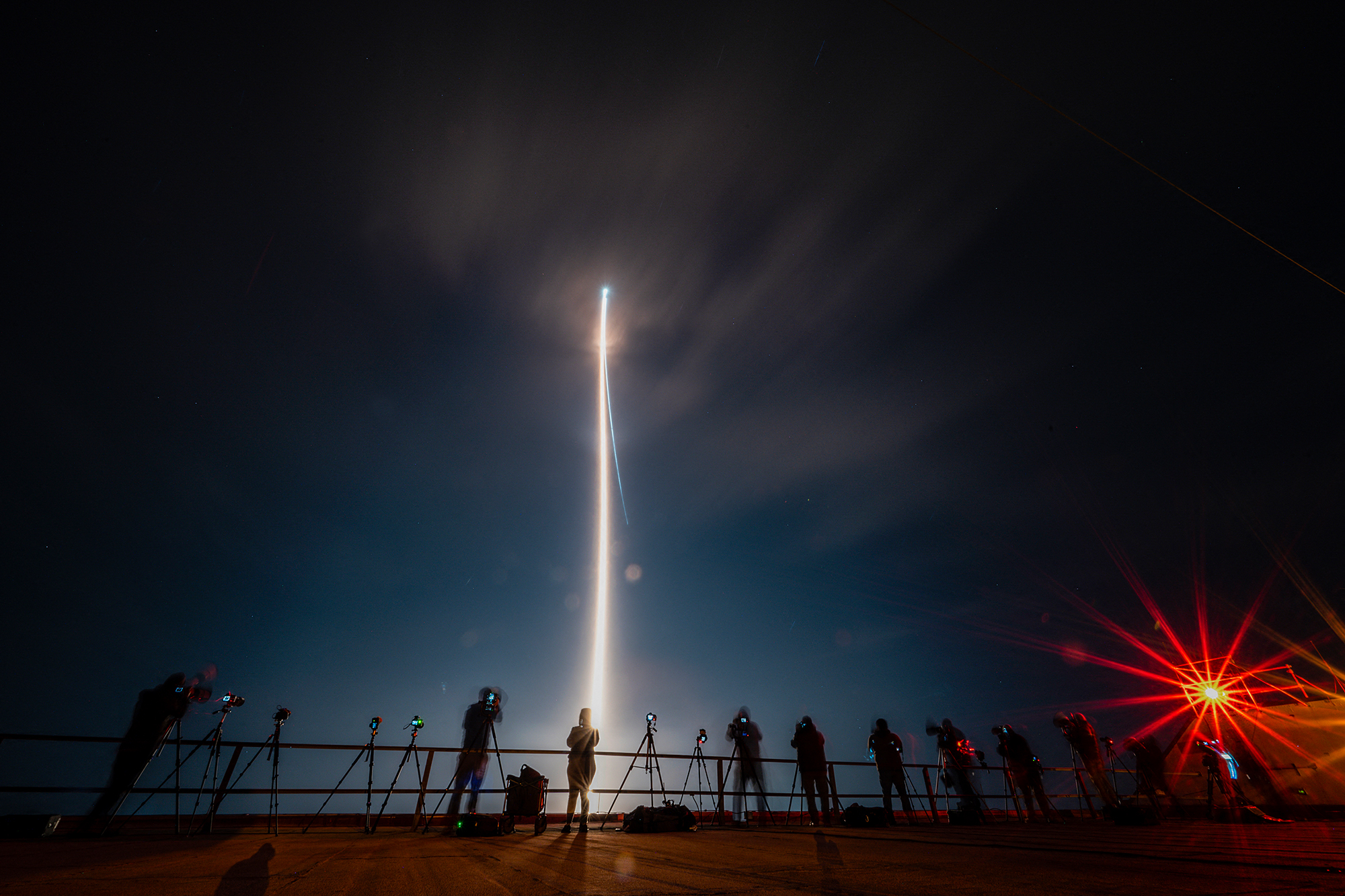 "Peregrine" zum Mond gestartet (Bild: Chandan Khanna/AFP)