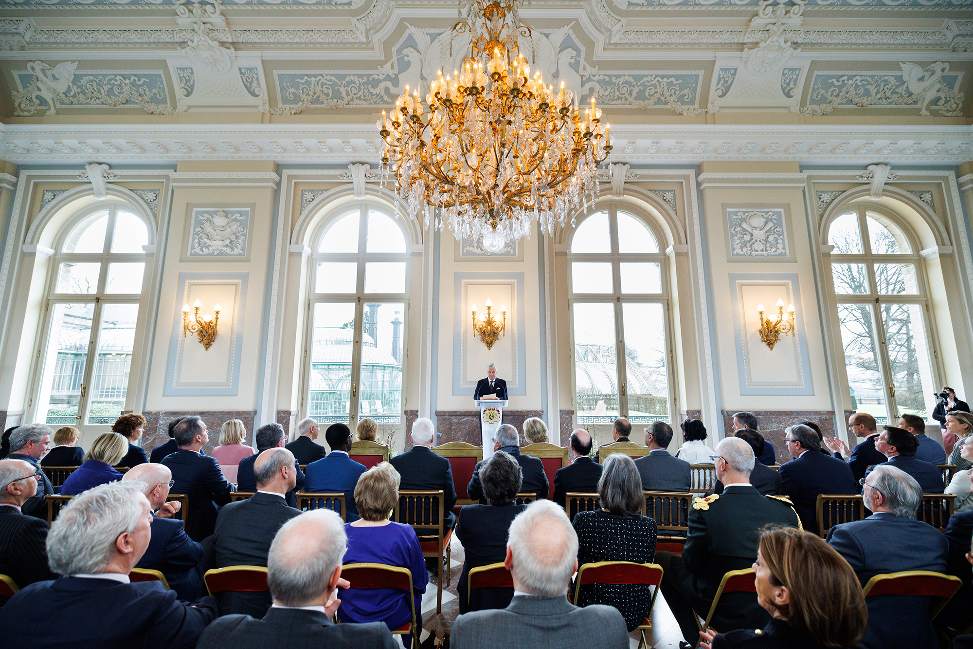 Neujahrsempfang: König Philippe hält Rede (Bild: Benoit Doppagne/Belga)