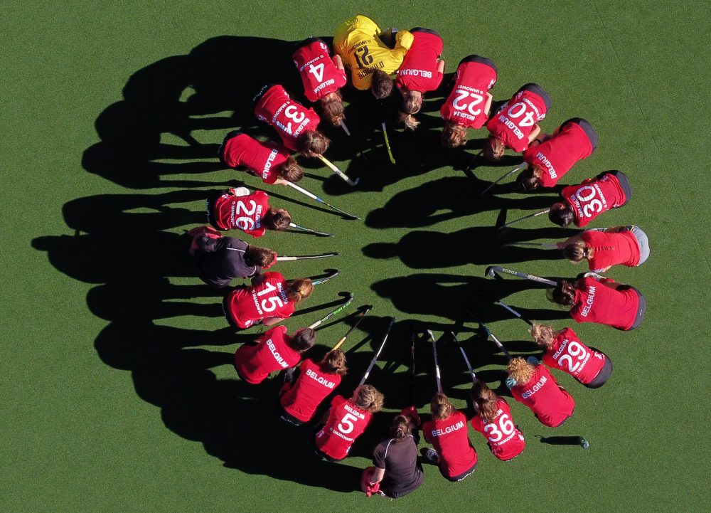 Die Red Panthers bei einem Training im November 2023 (Archivbild: Eric Lalmand/Belga)